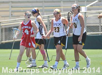 Thumbnail 1 in Apex vs. Charlotte Catholic (NCHSAA 4A Final) photogallery.