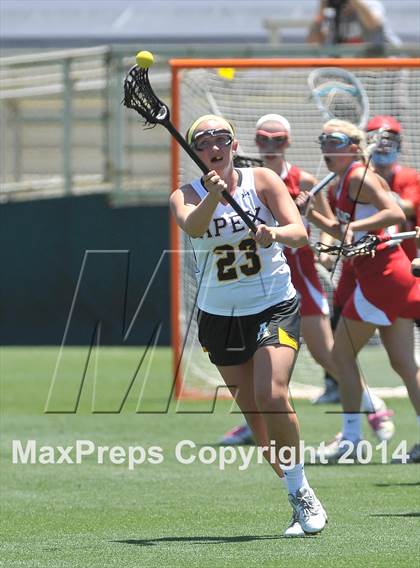 Thumbnail 2 in Apex vs. Charlotte Catholic (NCHSAA 4A Final) photogallery.