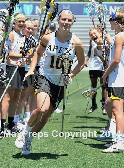 Thumbnail 1 in Apex vs. Charlotte Catholic (NCHSAA 4A Final) photogallery.