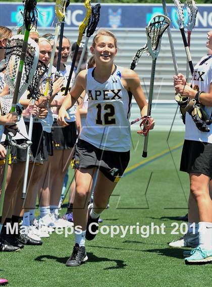 Thumbnail 3 in Apex vs. Charlotte Catholic (NCHSAA 4A Final) photogallery.