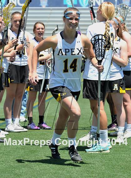 Thumbnail 1 in Apex vs. Charlotte Catholic (NCHSAA 4A Final) photogallery.
