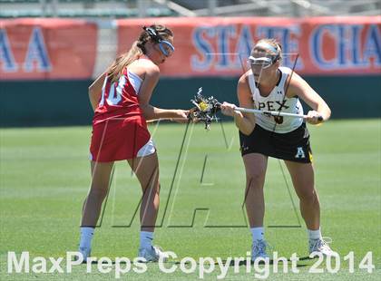 Thumbnail 3 in Apex vs. Charlotte Catholic (NCHSAA 4A Final) photogallery.
