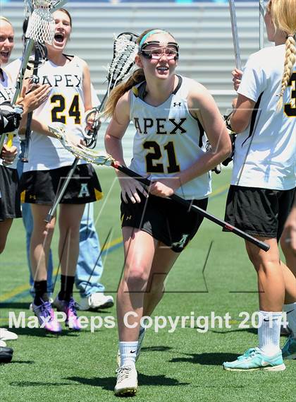 Thumbnail 3 in Apex vs. Charlotte Catholic (NCHSAA 4A Final) photogallery.