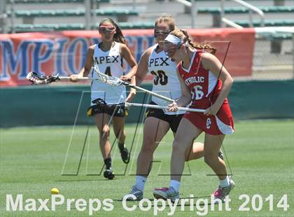 Thumbnail 2 in Apex vs. Charlotte Catholic (NCHSAA 4A Final) photogallery.