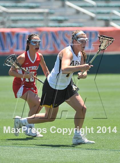 Thumbnail 3 in Apex vs. Charlotte Catholic (NCHSAA 4A Final) photogallery.