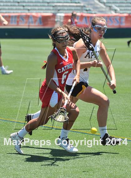 Thumbnail 2 in Apex vs. Charlotte Catholic (NCHSAA 4A Final) photogallery.