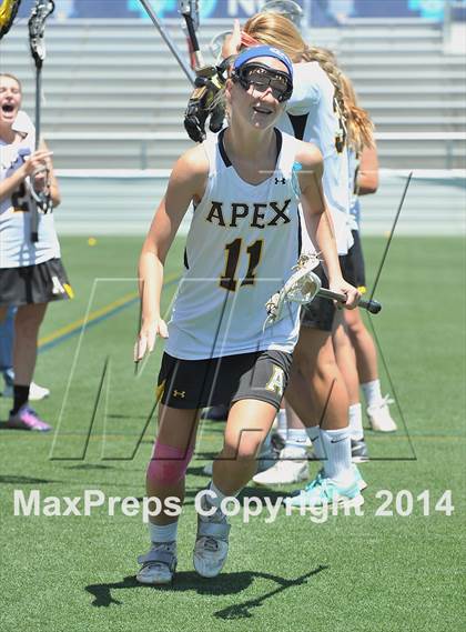 Thumbnail 2 in Apex vs. Charlotte Catholic (NCHSAA 4A Final) photogallery.