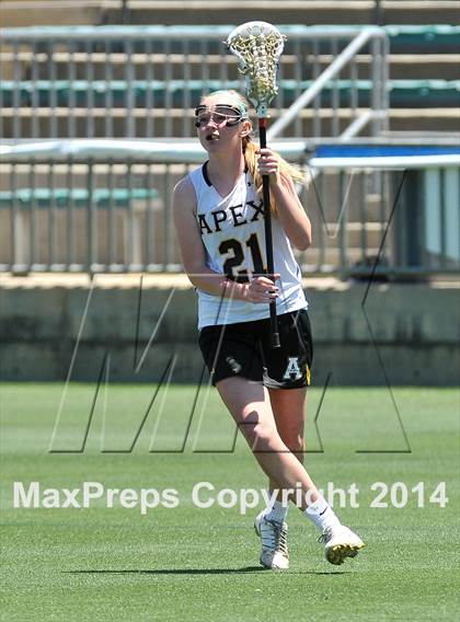 Thumbnail 3 in Apex vs. Charlotte Catholic (NCHSAA 4A Final) photogallery.
