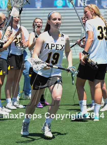 Thumbnail 1 in Apex vs. Charlotte Catholic (NCHSAA 4A Final) photogallery.