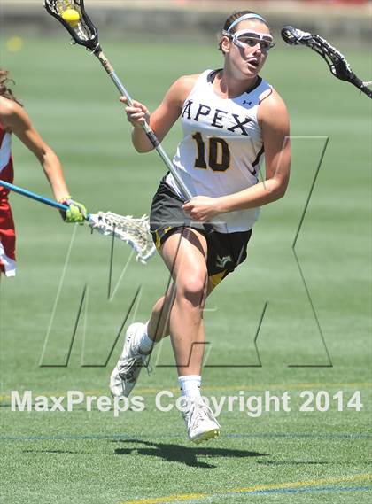 Thumbnail 2 in Apex vs. Charlotte Catholic (NCHSAA 4A Final) photogallery.