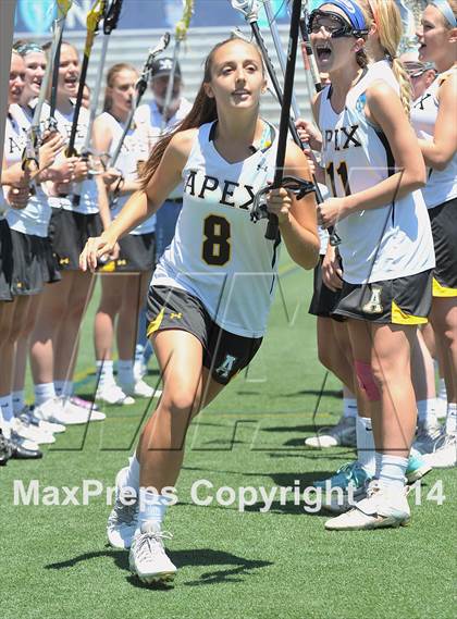 Thumbnail 3 in Apex vs. Charlotte Catholic (NCHSAA 4A Final) photogallery.