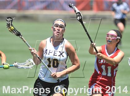 Thumbnail 3 in Apex vs. Charlotte Catholic (NCHSAA 4A Final) photogallery.