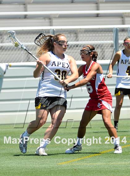 Thumbnail 2 in Apex vs. Charlotte Catholic (NCHSAA 4A Final) photogallery.