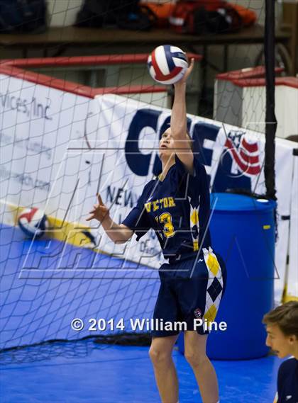 Thumbnail 2 in Eastport-South Manor vs. Victor (NYSPHSAA Division 2 Final) photogallery.