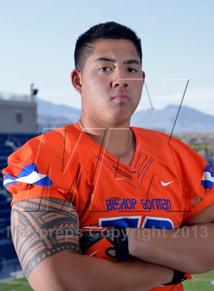 Thumbnail 1 in Bishop Gorman (Preseason Top 25 Photo Shoot) photogallery.