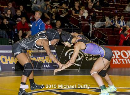 Thumbnail 2 in 2015 California State Girls Wrestling Consolation Round  photogallery.
