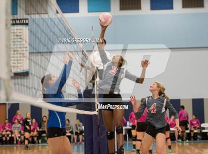 Thumbnail 3 in St. Scholastica vs. McGehee (Penguin Volleyball Classic) photogallery.