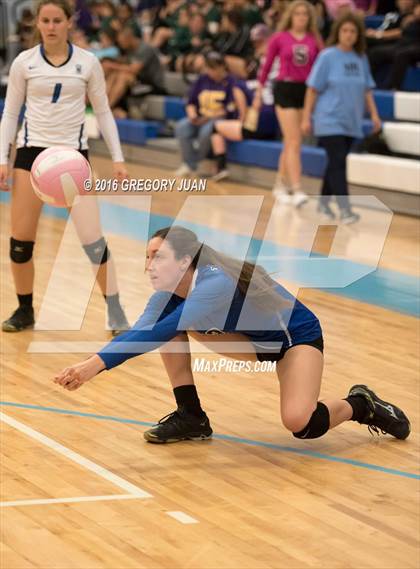 Thumbnail 2 in St. Scholastica vs. McGehee (Penguin Volleyball Classic) photogallery.