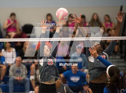 Thumbnail 3 in St. Scholastica vs. McGehee (Penguin Volleyball Classic) photogallery.