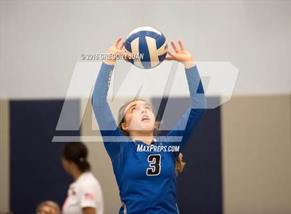 Thumbnail 2 in St. Scholastica vs. McGehee (Penguin Volleyball Classic) photogallery.