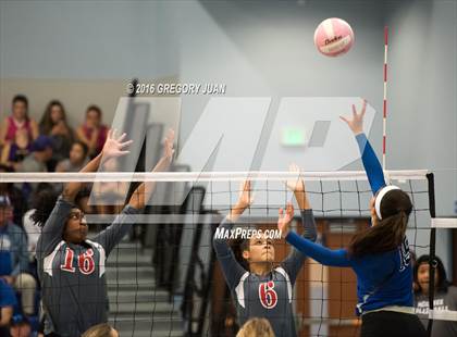 Thumbnail 3 in St. Scholastica vs. McGehee (Penguin Volleyball Classic) photogallery.