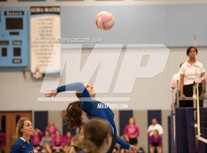 Thumbnail 1 in St. Scholastica vs. McGehee (Penguin Volleyball Classic) photogallery.