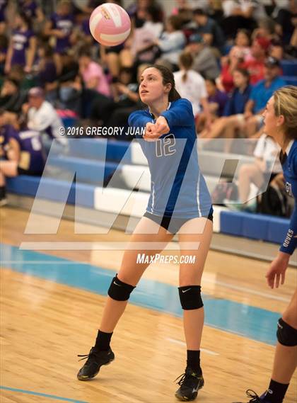Thumbnail 2 in St. Scholastica vs. McGehee (Penguin Volleyball Classic) photogallery.