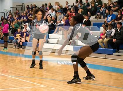 Thumbnail 2 in St. Scholastica vs. McGehee (Penguin Volleyball Classic) photogallery.
