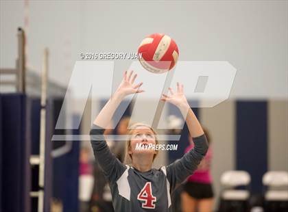 Thumbnail 2 in St. Scholastica vs. McGehee (Penguin Volleyball Classic) photogallery.