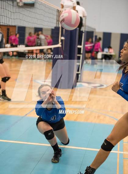 Thumbnail 1 in St. Scholastica vs. McGehee (Penguin Volleyball Classic) photogallery.
