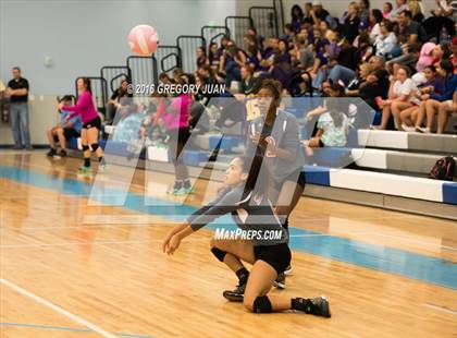 Thumbnail 2 in St. Scholastica vs. McGehee (Penguin Volleyball Classic) photogallery.