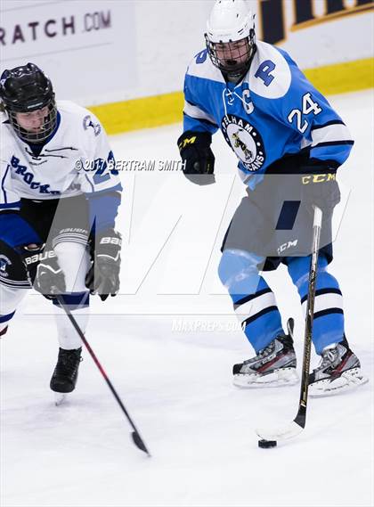 Thumbnail 3 in Pelham Memorial vs. Brockport (NYSPHSAA Division 2 Semifinal) photogallery.