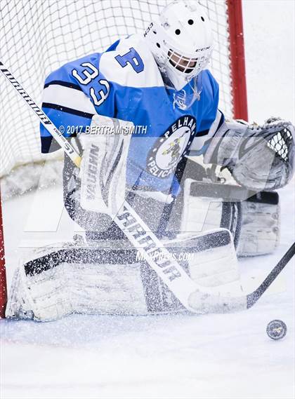 Thumbnail 3 in Pelham Memorial vs. Brockport (NYSPHSAA Division 2 Semifinal) photogallery.
