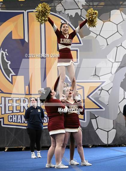 Thumbnail 1 in CIF State Cheer SoCal Championships - Session 2 (Burroughs - Arlington)  photogallery.