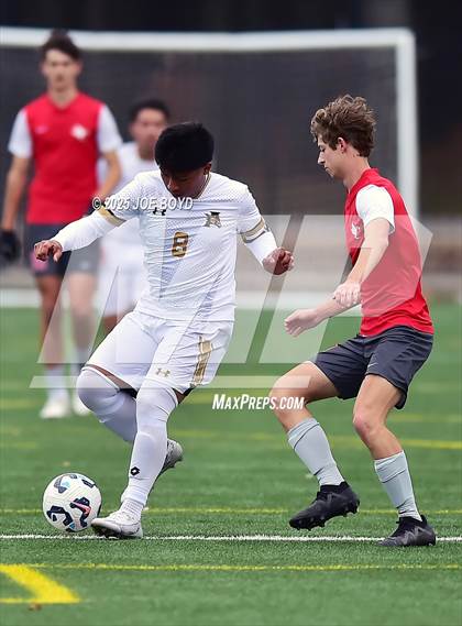 Thumbnail 3 in Athens vs St Michael Catholic (FalconFest Soccer Tournament) photogallery.