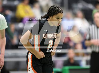 Thumbnail 3 in Bells vs. Commerce (UIL 3A D2 Bi-District Basketball Playoff) photogallery.