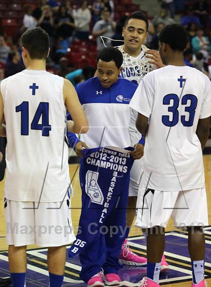 Thumbnail 1 in Capital Christian vs Brookside Christian (CIF SJS D5 Final) photogallery.