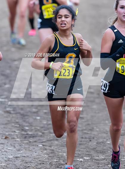 Thumbnail 1 in CIF State Cross Country Championships (Girls D4 Race) photogallery.
