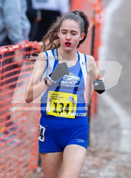 Thumbnail 2 in CIF State Cross Country Championships (Girls D4 Race) photogallery.