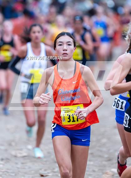 Thumbnail 1 in CIF State Cross Country Championships (Girls D4 Race) photogallery.