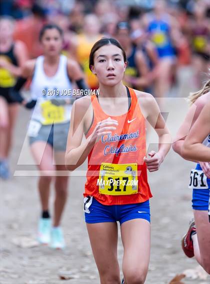 Thumbnail 2 in CIF State Cross Country Championships (Girls D4 Race) photogallery.
