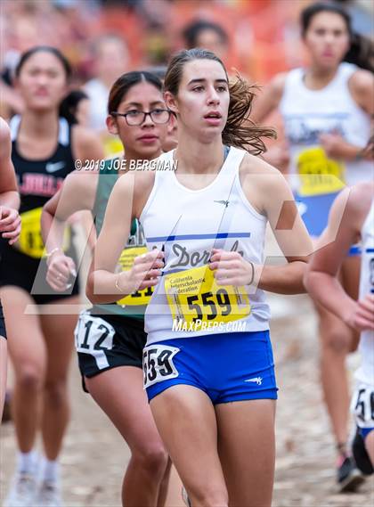 Thumbnail 3 in CIF State Cross Country Championships (Girls D4 Race) photogallery.