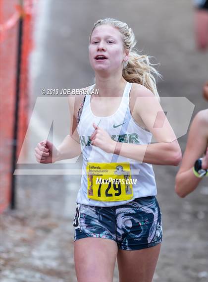 Thumbnail 3 in CIF State Cross Country Championships (Girls D4 Race) photogallery.
