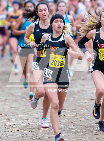 Thumbnail 3 in CIF State Cross Country Championships (Girls D4 Race) photogallery.