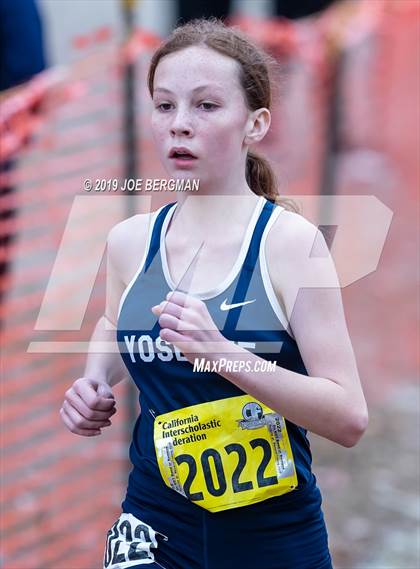Thumbnail 1 in CIF State Cross Country Championships (Girls D4 Race) photogallery.
