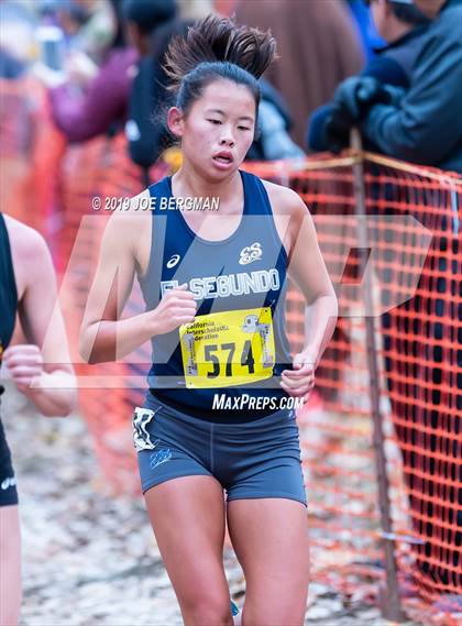 Thumbnail 3 in CIF State Cross Country Championships (Girls D4 Race) photogallery.
