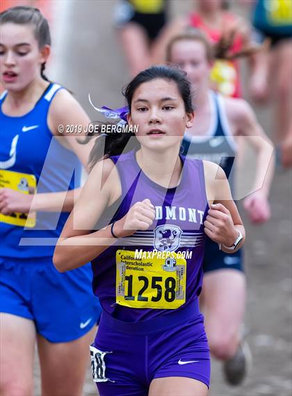 Thumbnail 2 in CIF State Cross Country Championships (Girls D4 Race) photogallery.
