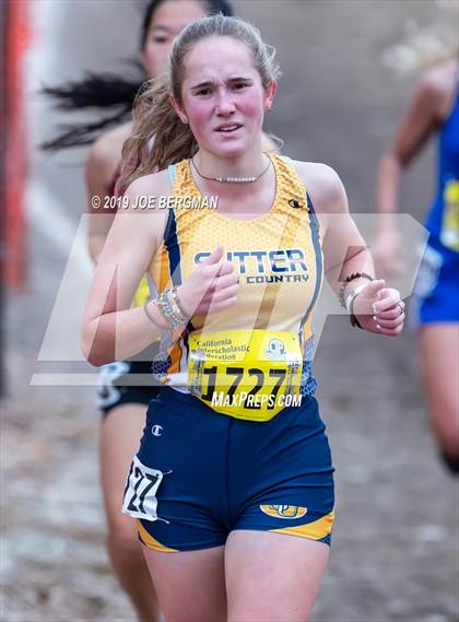 Thumbnail 3 in CIF State Cross Country Championships (Girls D4 Race) photogallery.