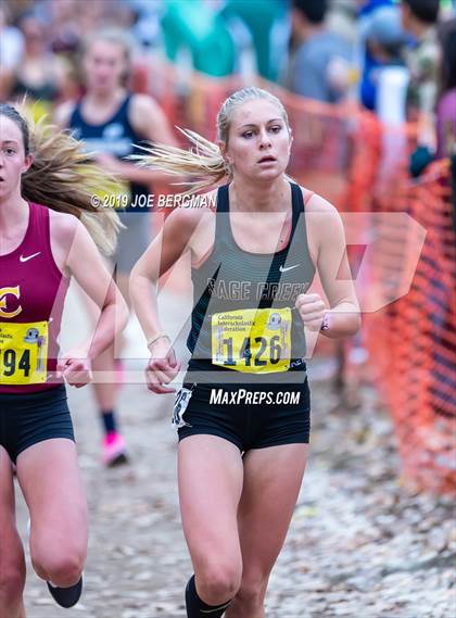 Thumbnail 1 in CIF State Cross Country Championships (Girls D4 Race) photogallery.