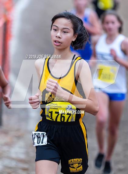 Thumbnail 2 in CIF State Cross Country Championships (Girls D4 Race) photogallery.